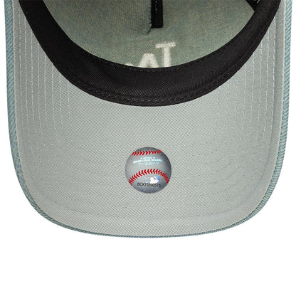 Pictured is this Womens MLB Denim LA Dodgers 9TWENTY A-Frame cap in Light Blue. 5