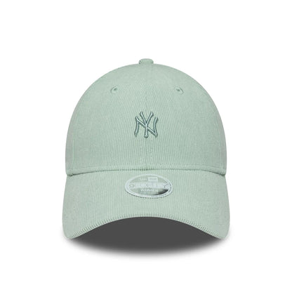 Pictured is this Womens MLB Cord New York Yankees 9FORTY cap in pastel green. 2