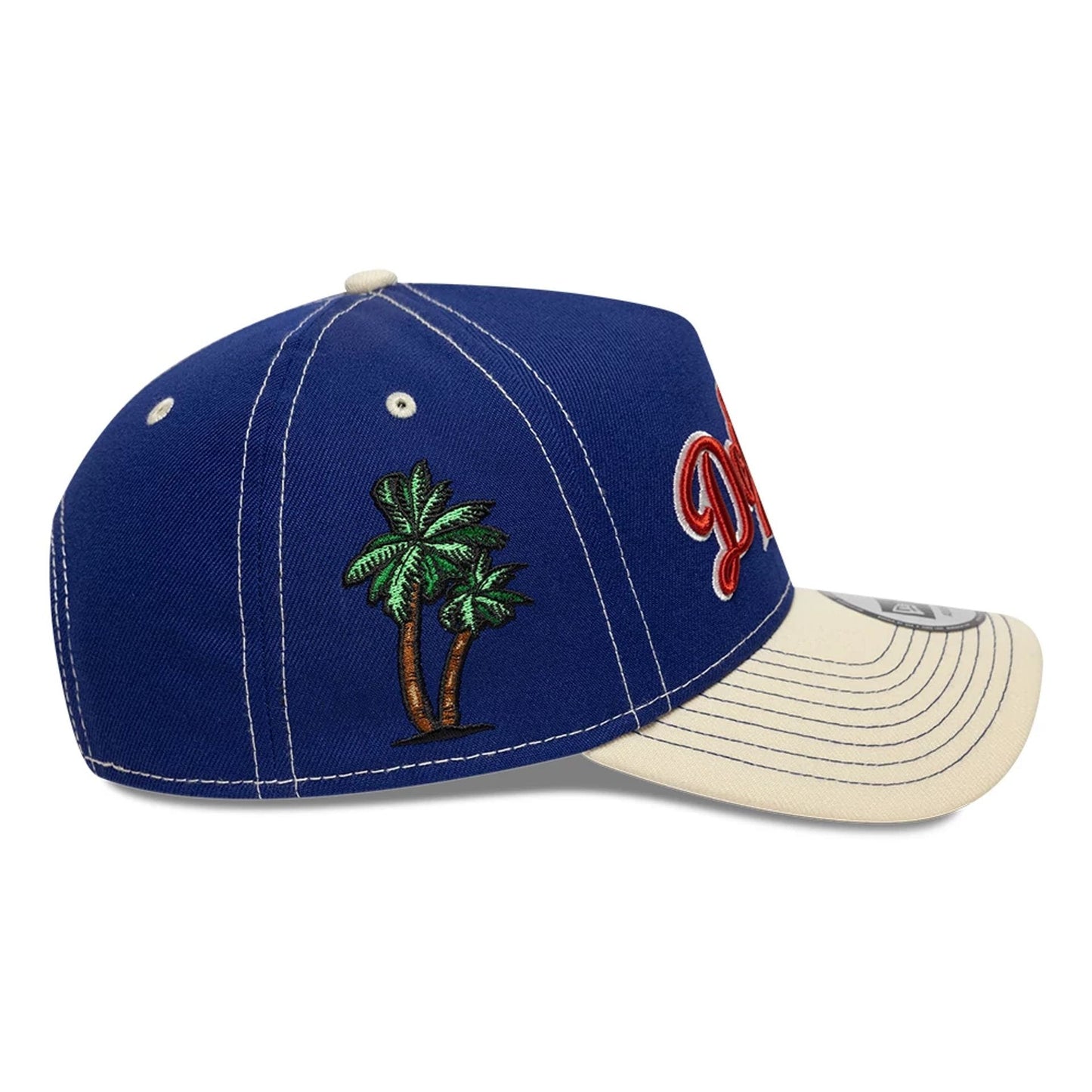 Pictured is this MLB City Icon LA Dodgers 9FORTY E-Frame cap in dark blue. 6