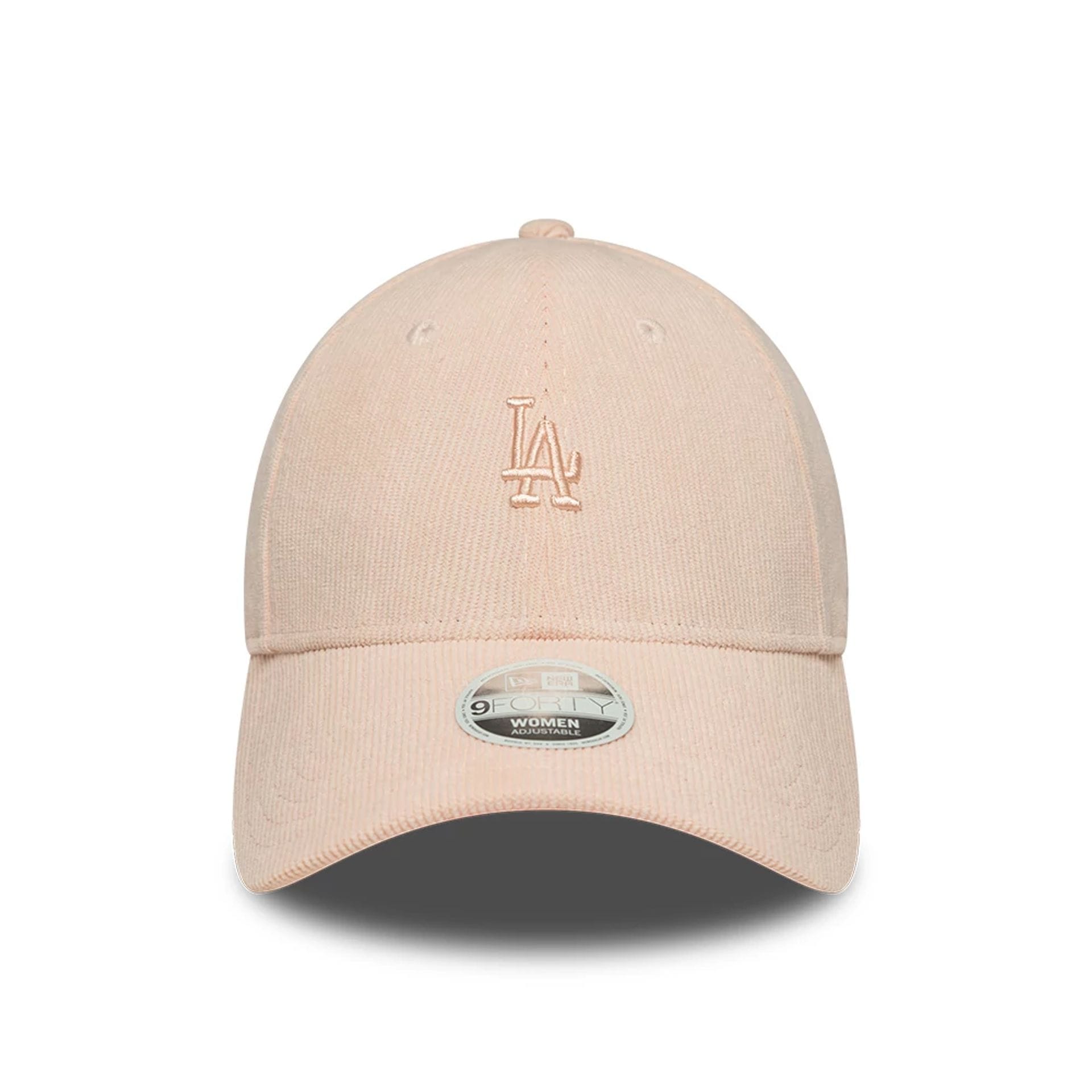 Pictured is this Womens MLB Cord LA Dodgers 9FORTY cap in pastel pink. 2
