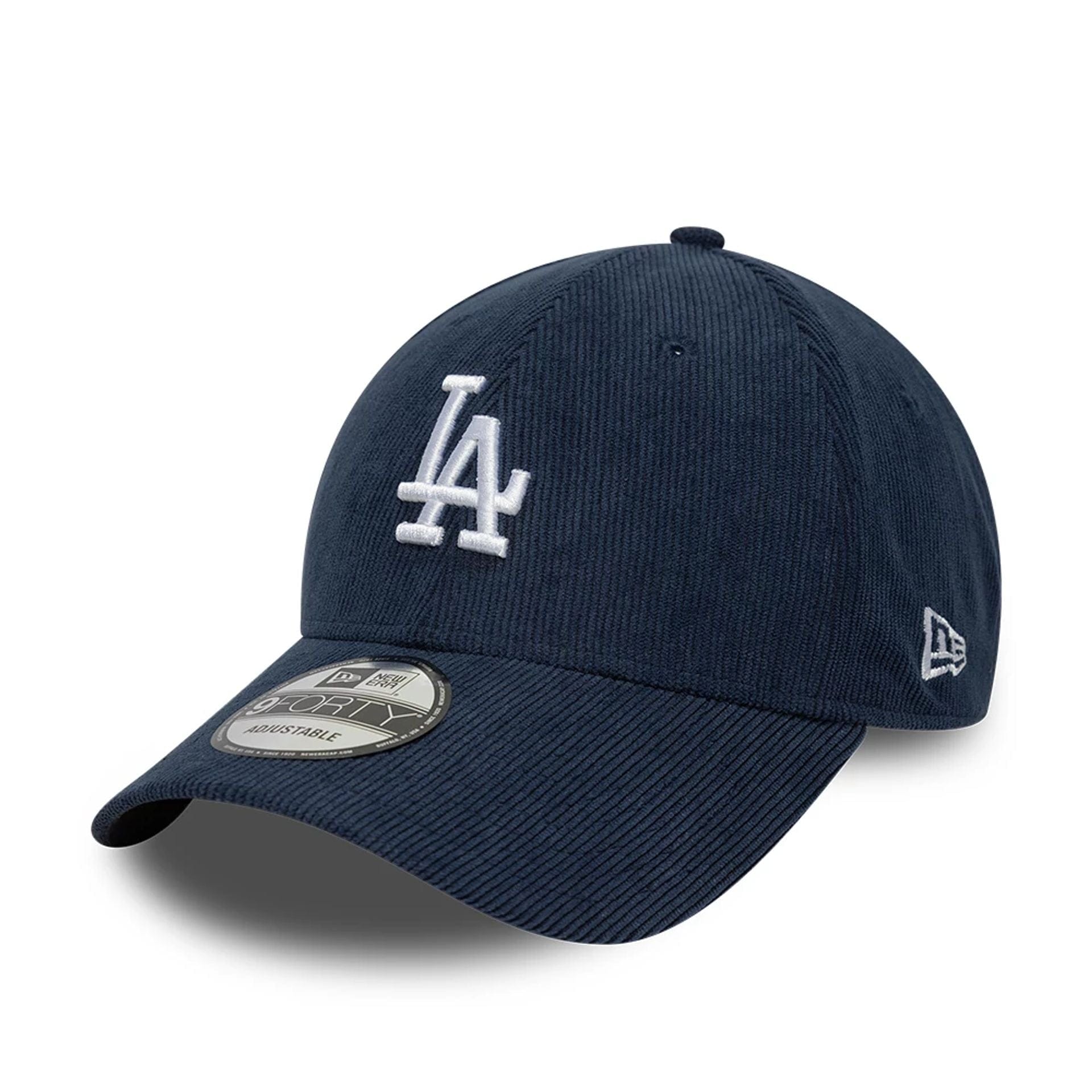 Pictured is this MLB Soft Cord LA Dodgers 9FORTY cap in navy. 1