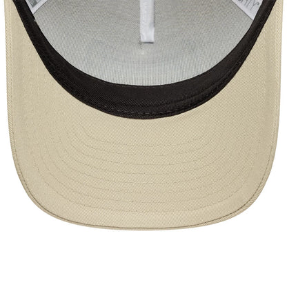 Pictured is this New Era Multi Patch 9FORTY M-Crown A-Frame cap in Cream. 7