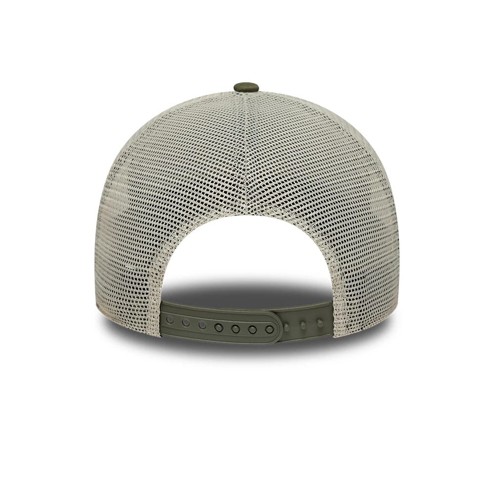 Pictured is this New Era Summer Patch 9FORTY A-Frame Trucker cap in green. 4