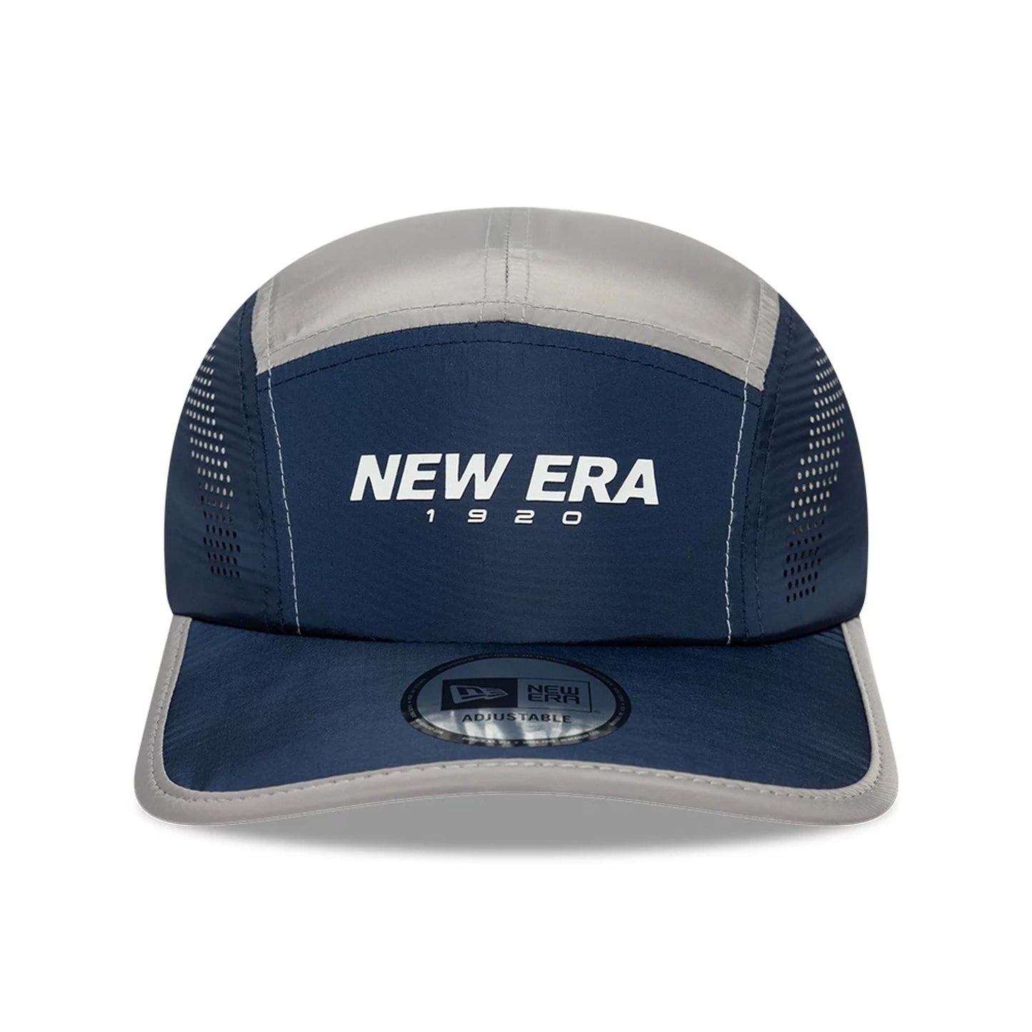 Pictured is this New Era Colour Block Runner cap in navy. 2