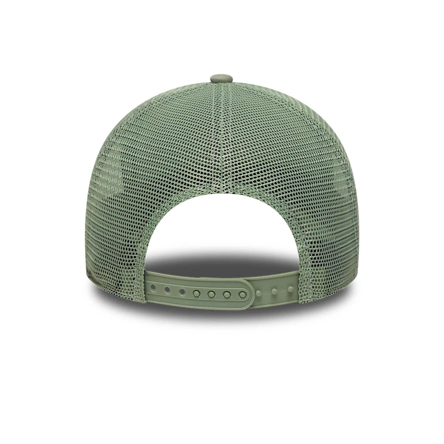 Pictured is this MLB Outline LA Dodgers 9FORTY E-Frame Trucker cap in pastel green. 4