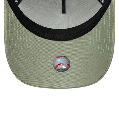Pictured is this MLB Outline LA Dodgers 9FORTY E-Frame Trucker cap in pastel green. 5