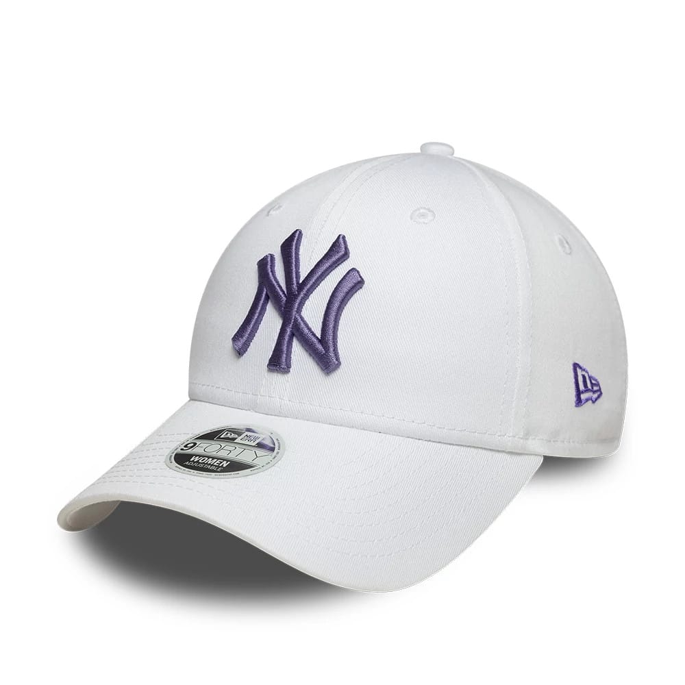 Pictured is this Womens MLB League Essential New York Yankees 9FORTY cap in white. 1
