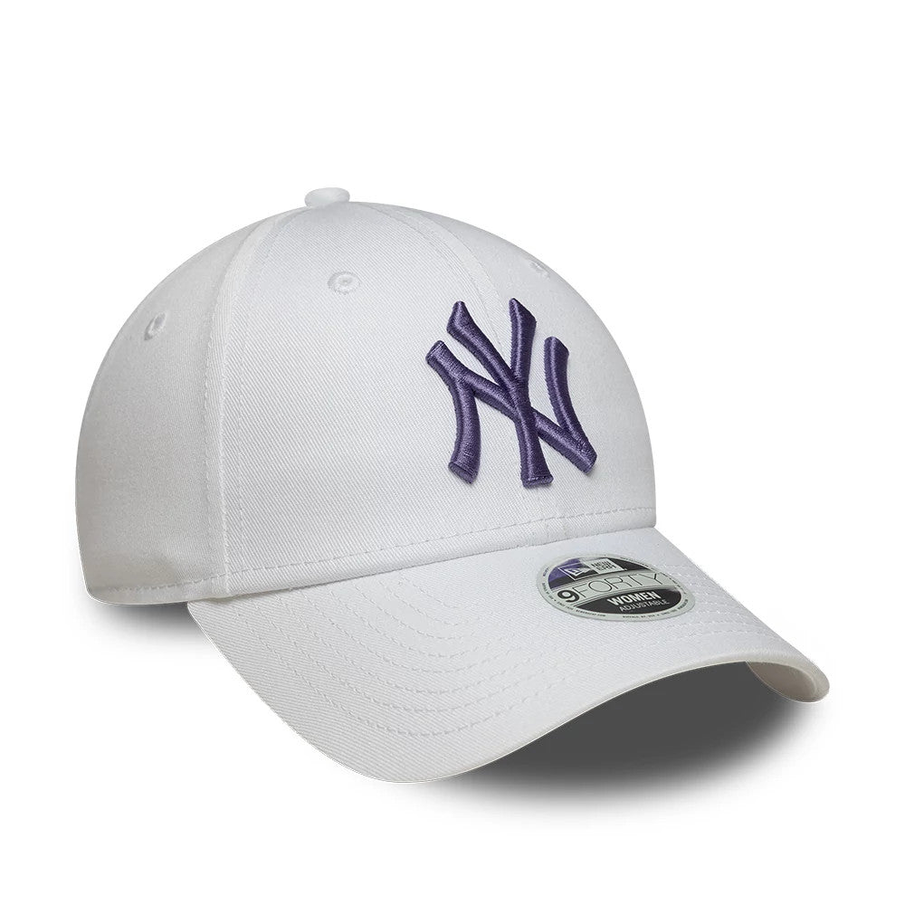 Pictured is this Womens MLB League Essential New York Yankees 9FORTY cap in white. 3
