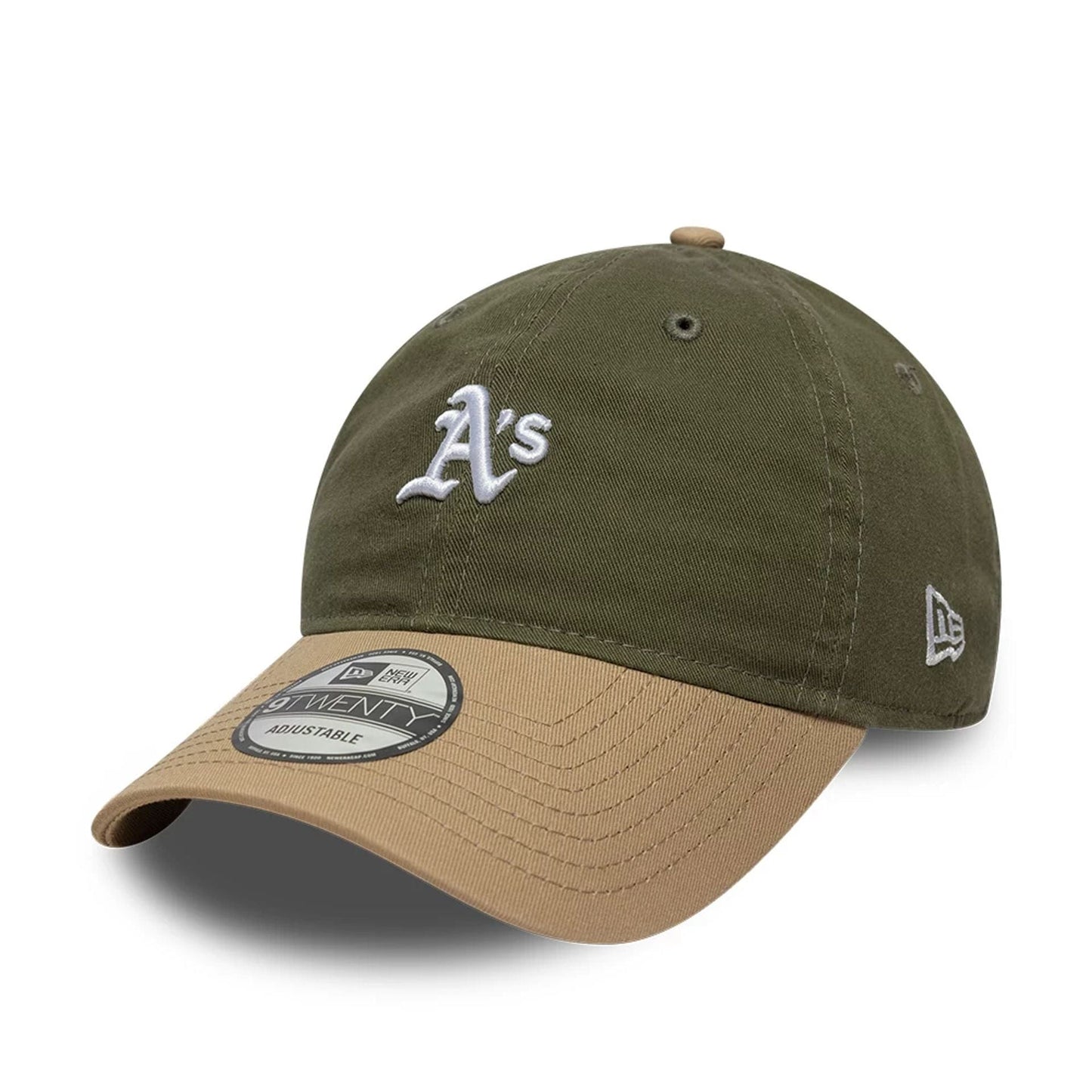 Pictured is this MLB Washed Contrast Athletics 9TWENTY cap in green. 1