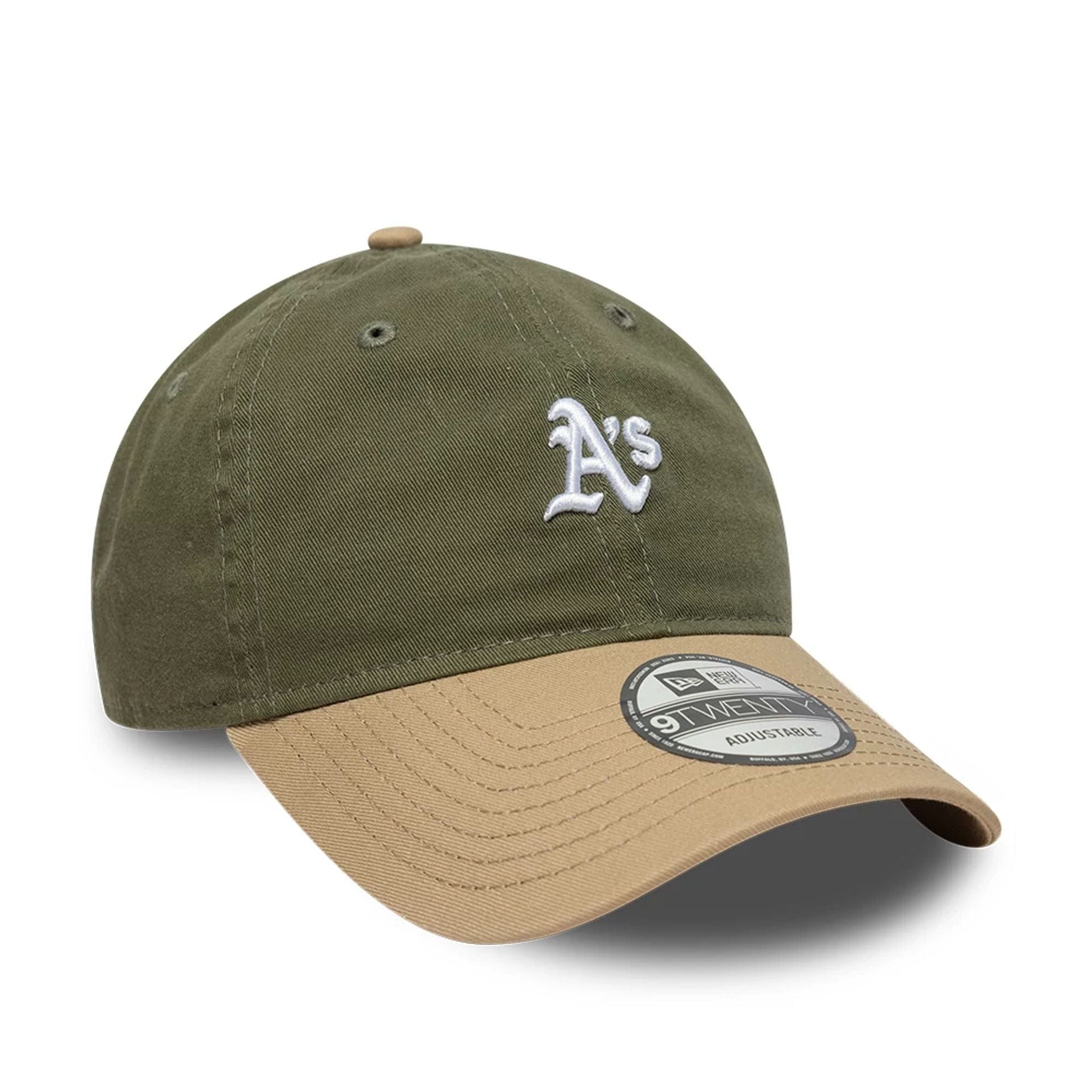 Pictured is this MLB Washed Contrast Athletics 9TWENTY cap in green. 3