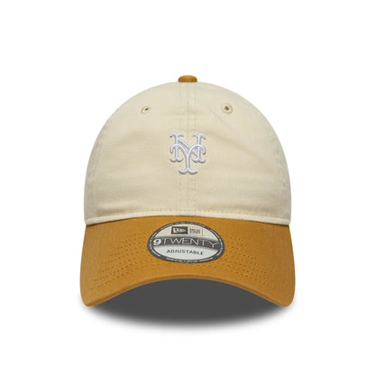 Pictured is this MLB Washed Contrast New York Mets 9TWENTY cap in Cream. 2