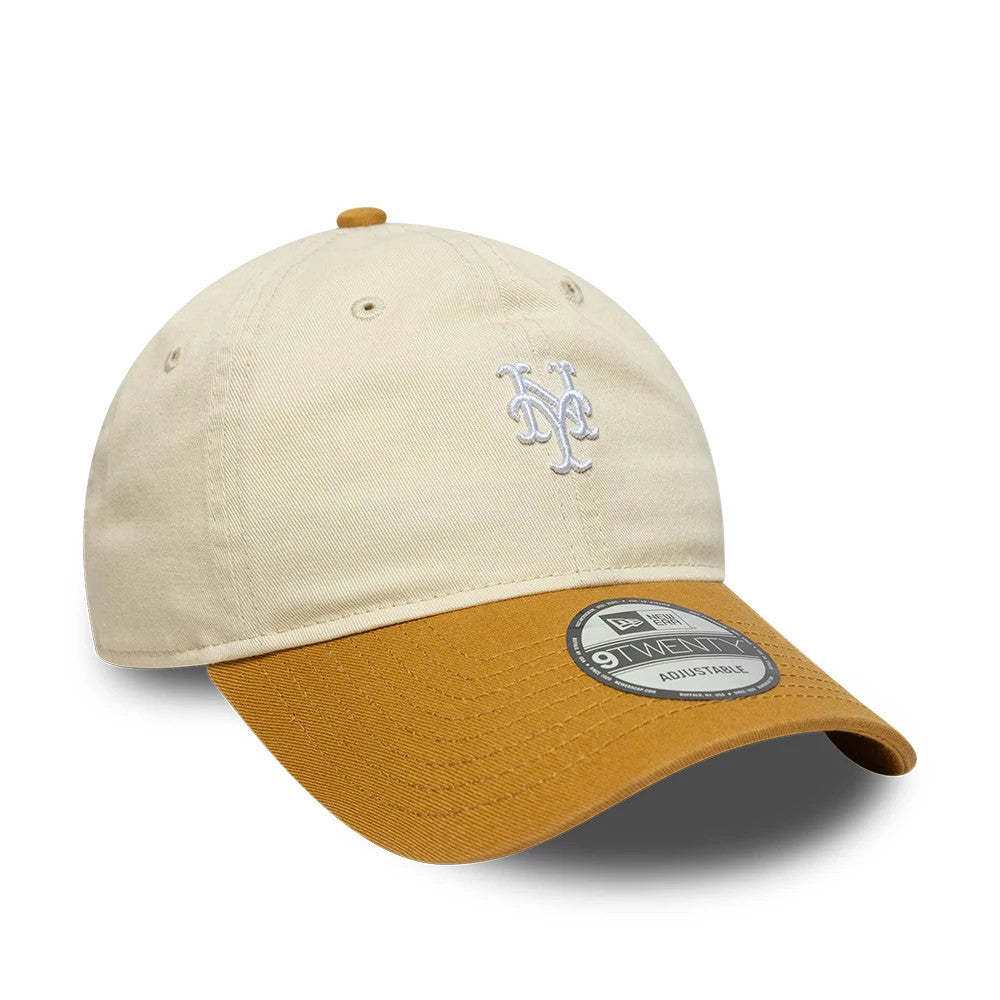 Pictured is this MLB Washed Contrast New York Mets 9TWENTY cap in Cream. 3