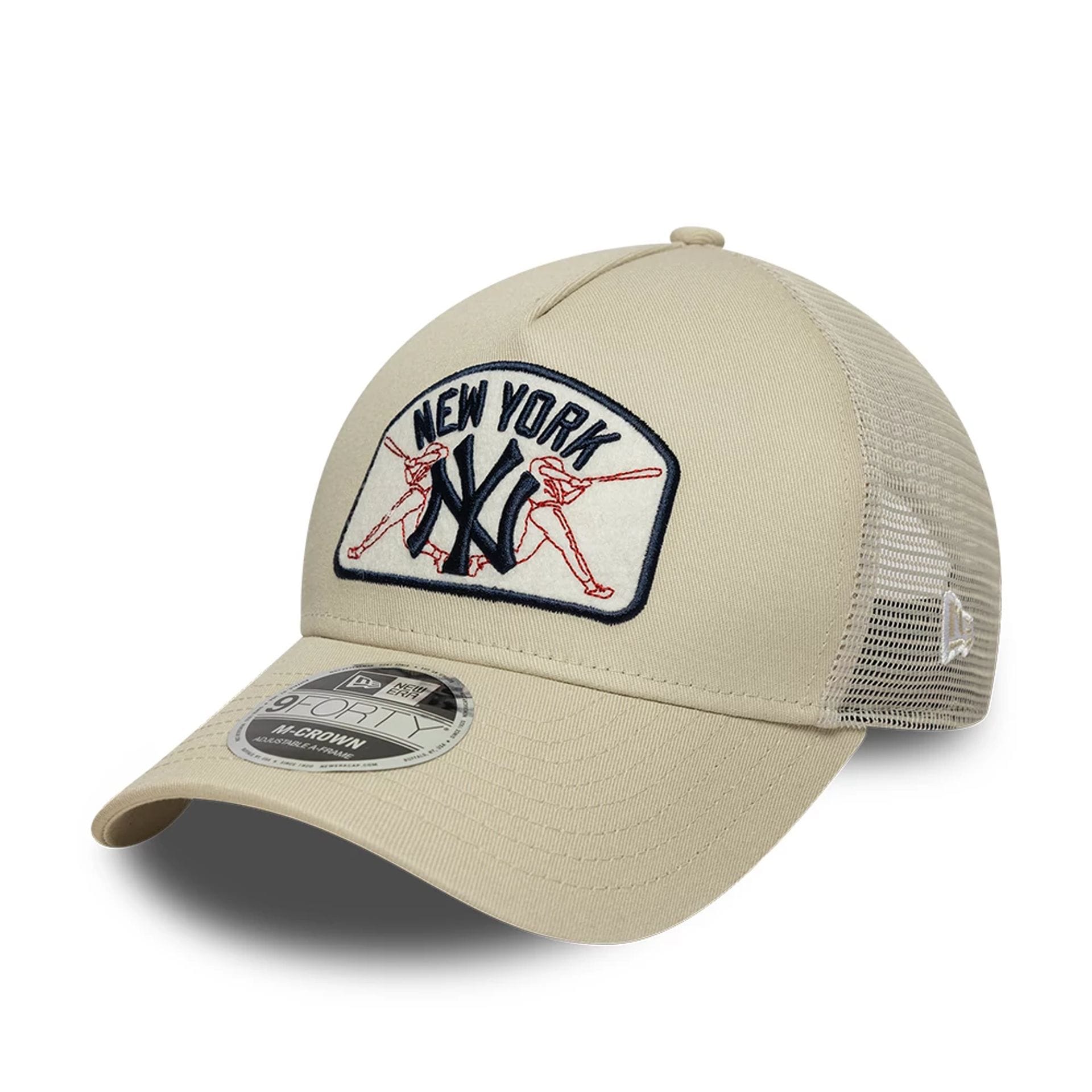 MLB Patch New York Yankees Cream 9FORTY M-Crown A-Frame Trucker