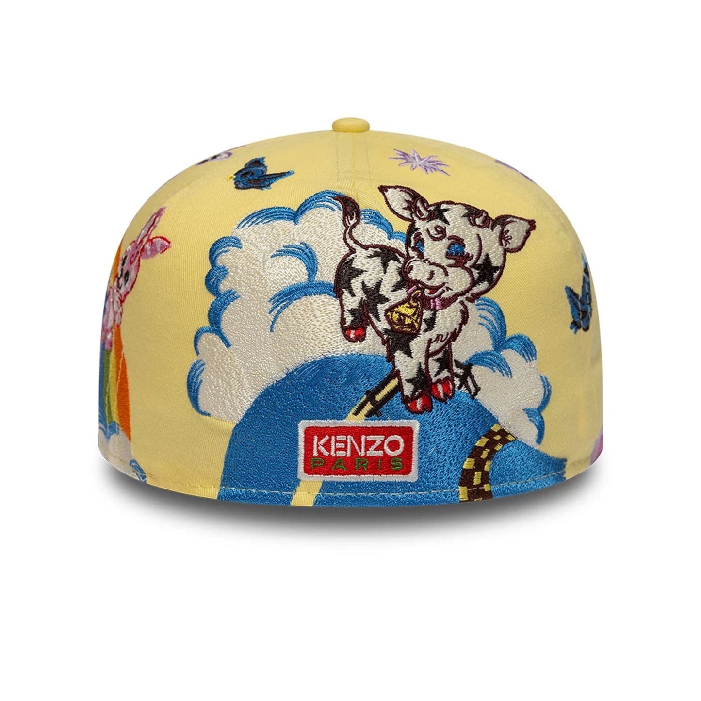 Pictured is this Kenzo X New Era  59FIFTY Fitted cap in pastel yellow. 5