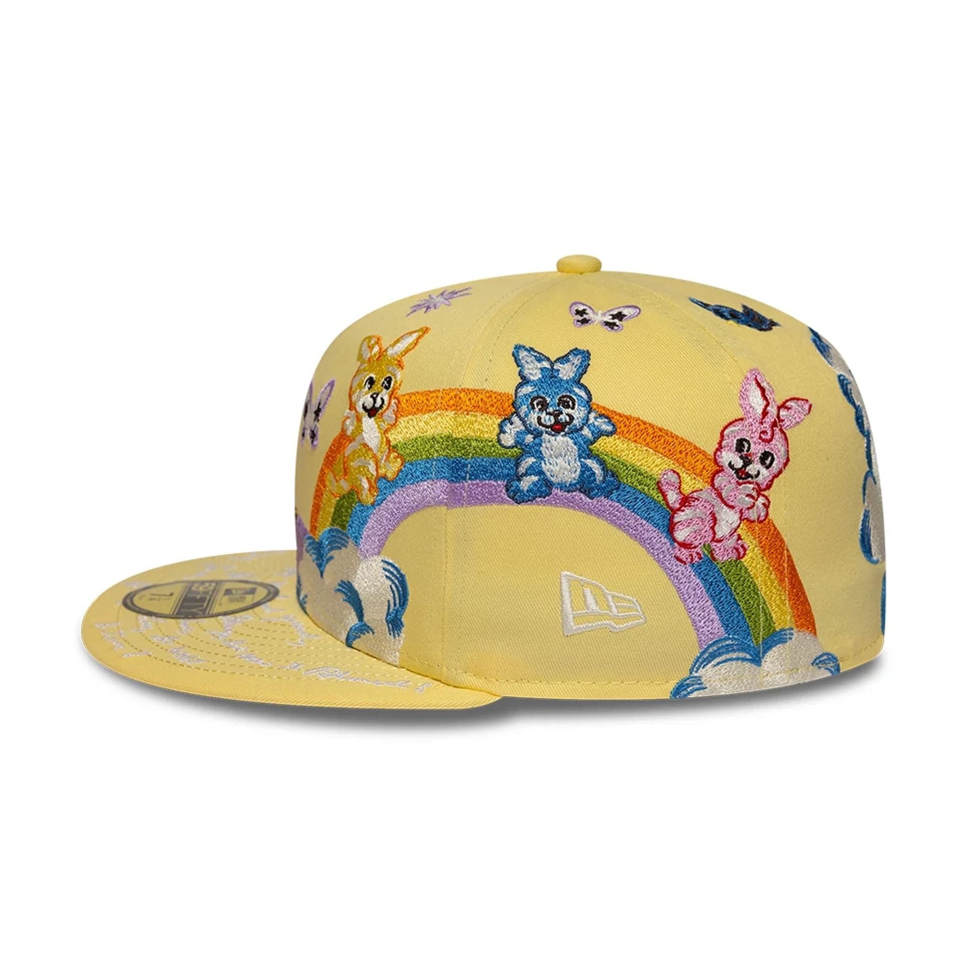 Pictured is this Kenzo X New Era  59FIFTY Fitted cap in pastel yellow. 6