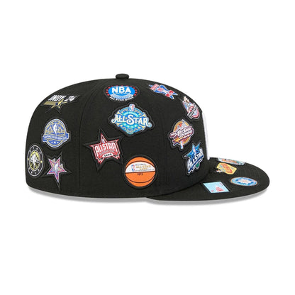 Pictured is this NBA Hardwood Classic NBA All Star Game 59FIFTY Fitted cap in black. 7