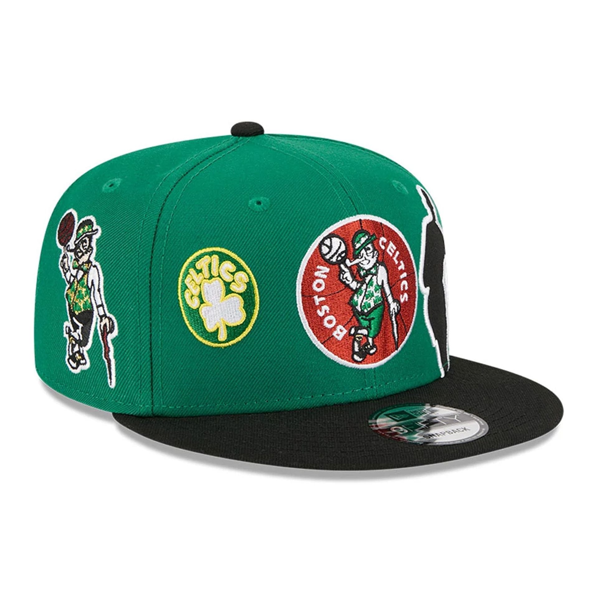 Pictured is this NBA Hardwood Classic All Star Game Boston Celtics 9FIFTY Snapback cap in green. 4