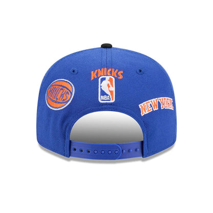Pictured is this NBA Hardwood Classic All Star Game New York Knicks 9FIFTY Snapback cap in blue. 5