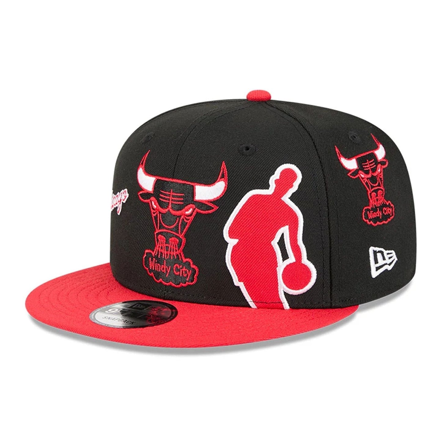 Pictured is this NBA Hardwood Classic All Star Game Chicago Bulls 9FIFTY Snapback cap in black. 4
