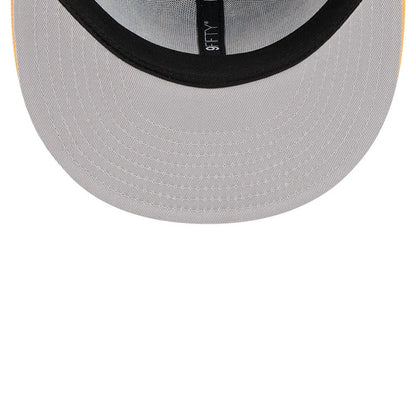 Pictured is this NBA Hardwood Classic All Star Game Golden State Warriors 9FIFTY Snapback cap in blue. 2