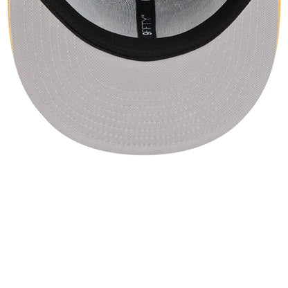 Pictured is this NBA Hardwood Classic All Star Game Golden State Warriors 9FIFTY Snapback cap in blue. 2