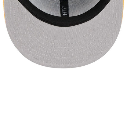 Pictured is this NBA Hardwood Classic All Star Game Golden State Warriors 9FIFTY Snapback cap in blue. 2