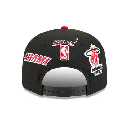 Pictured is this NBA Hardwood Classic All Star Game Miami Heat 9FIFTY Snapback cap in black. 5