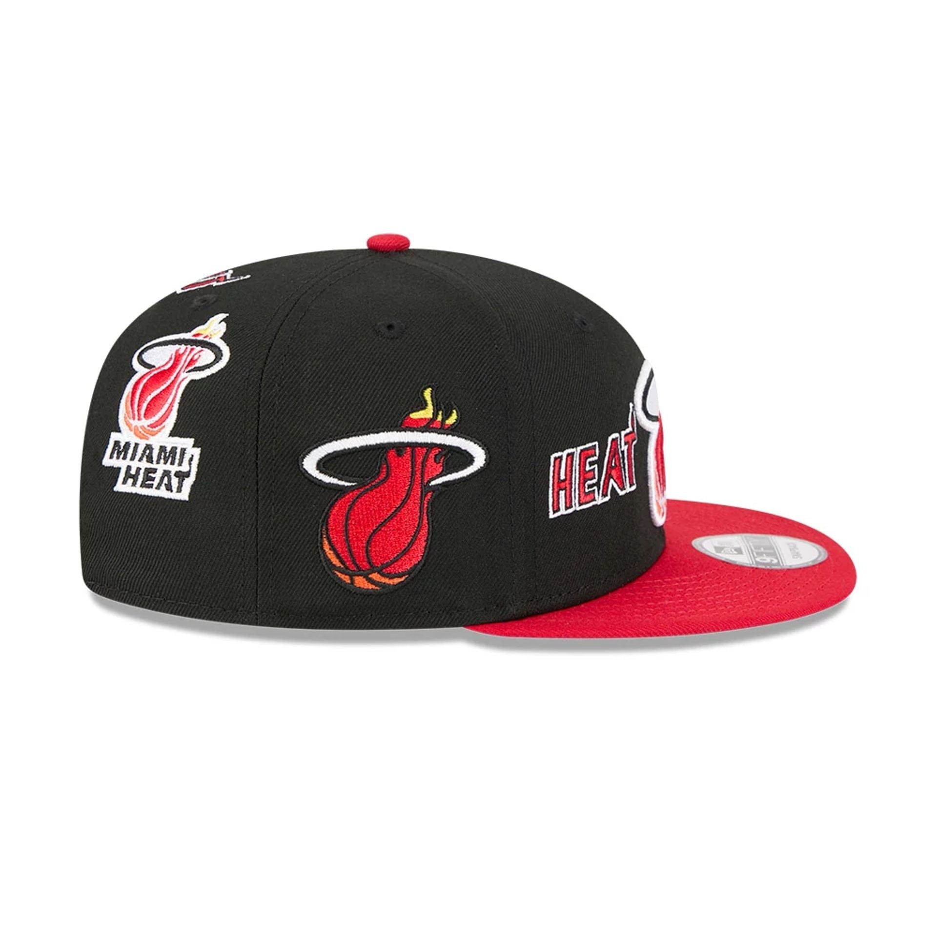 Pictured is this NBA Hardwood Classic All Star Game Miami Heat 9FIFTY Snapback cap in black. 7