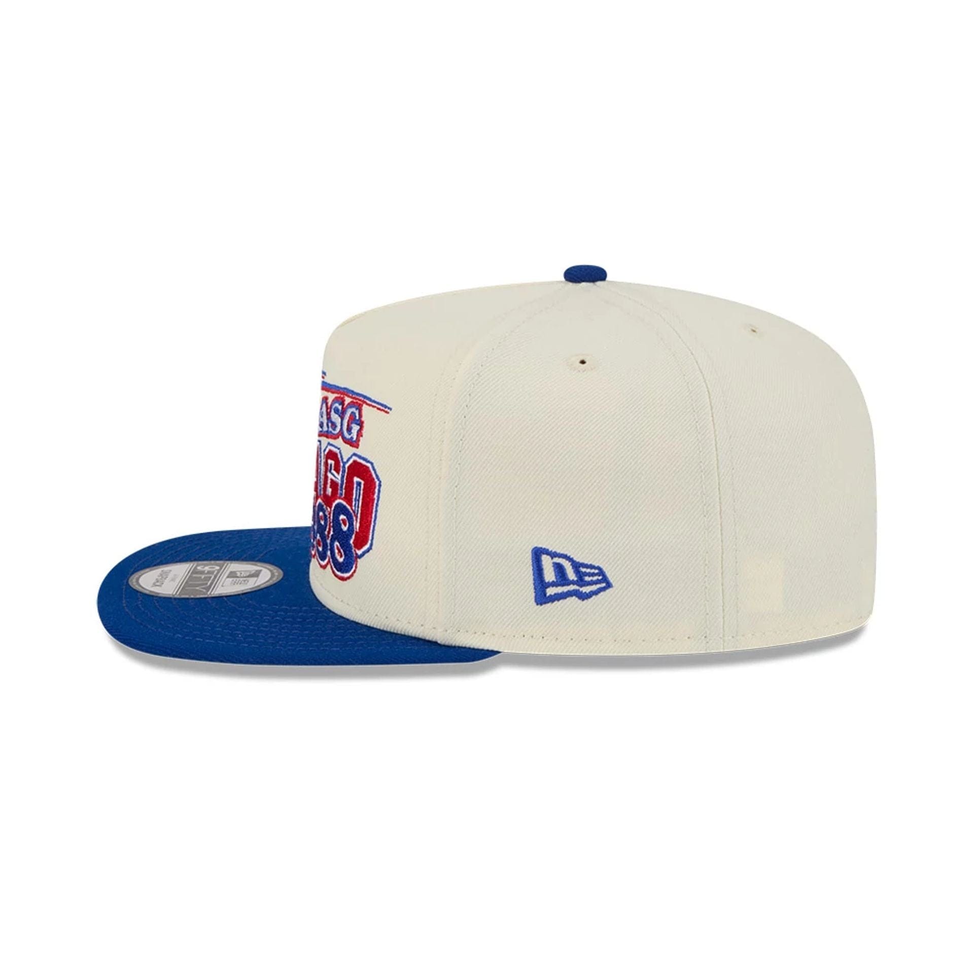 Pictured is this NBA Hardwood Classic All Star Game Chicago Bulls 9FIFTY A-Frame Snapback cap in white. 6