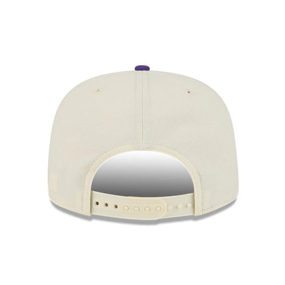Pictured is this NBA Hardwood Classic All Star Game LA Lakers 9FIFTY A-Frame Snapback cap in white. 7