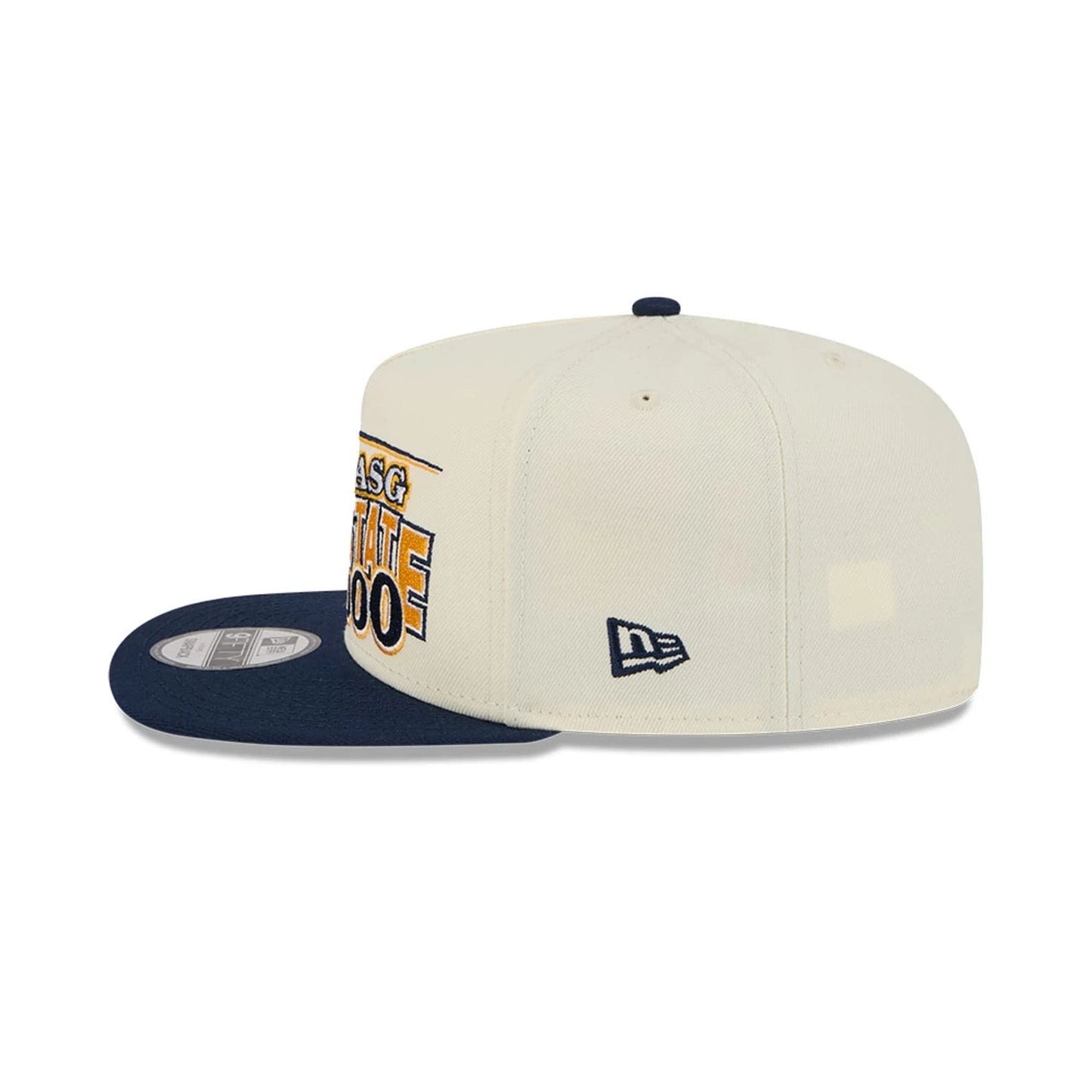 Pictured is this NBA Hardwood Classic All Star Game Golden State Warriors 9FIFTY A-Frame Snapback cap in white. 6