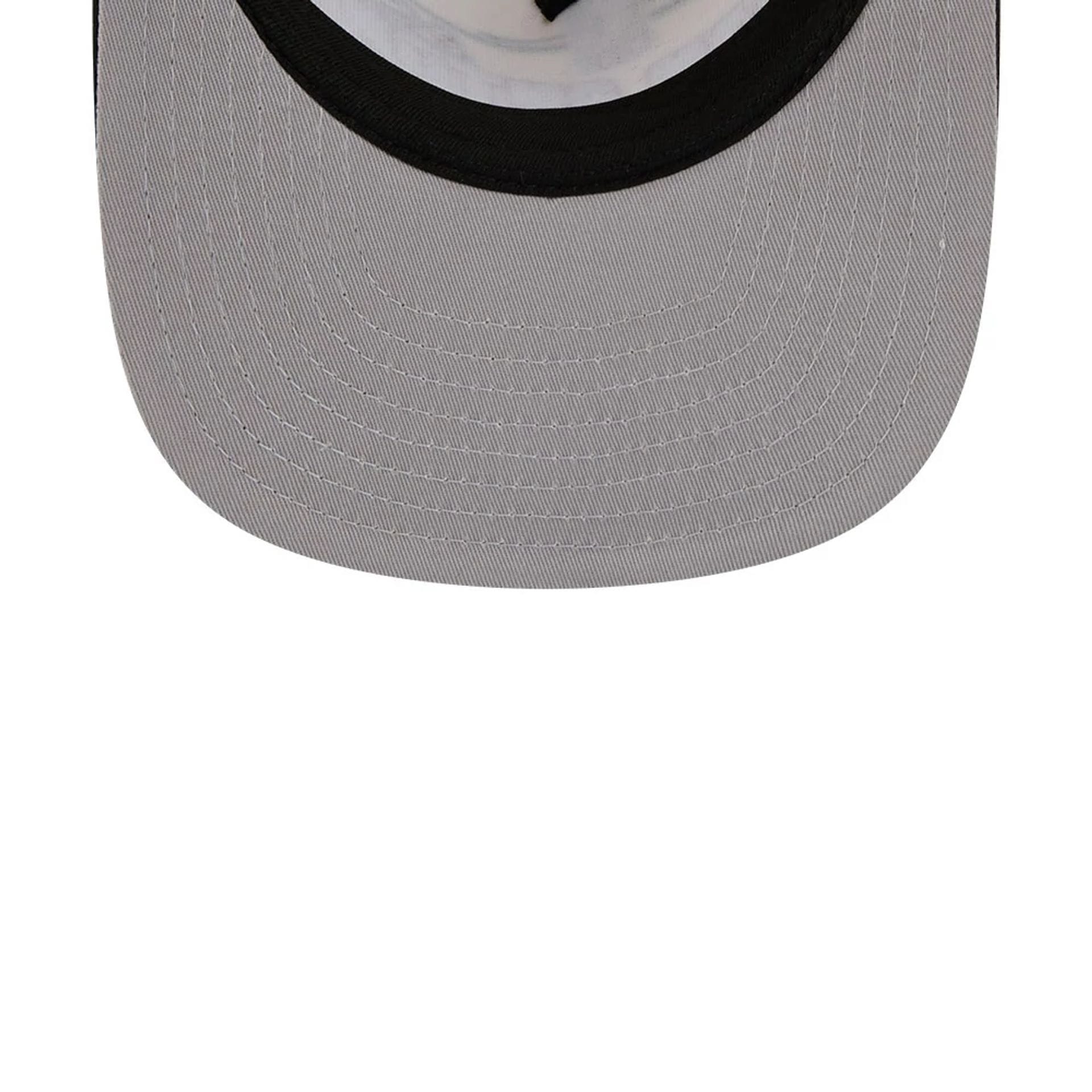Pictured is this NBA Hardwood Classic All Star Game San Antonio Spurs 9FIFTY A-Frame Snapback cap in white. 2