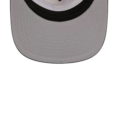 Pictured is this NBA Hardwood Classic All Star Game Philadelphia 76ers 9FIFTY A-Frame Snapback cap in white. 2