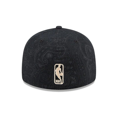 Pictured is this NBA Brushed Cotton Chicago Bulls 59FIFTY Fitted cap in black. 7