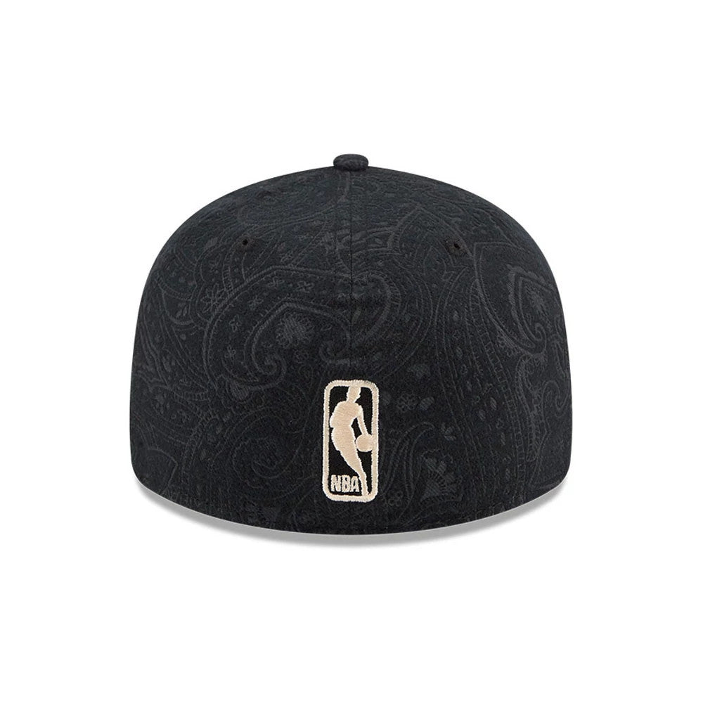 Pictured is this NBA Brushed Cotton Chicago Bulls 59FIFTY Fitted cap in black. 7