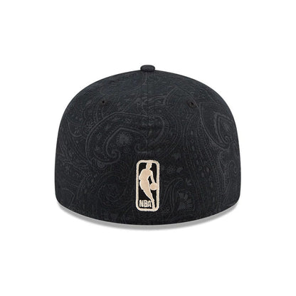 Pictured is this NBA Brushed Cotton Chicago Bulls 59FIFTY Fitted cap in black. 7