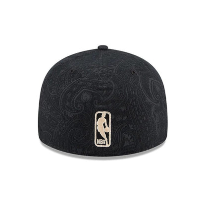 Pictured is this NBA Brushed Cotton Chicago Bulls 59FIFTY Fitted cap in black. 7