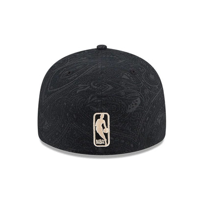 Pictured is this NBA Brushed Cotton Boston Celtics 59FIFTY Fitted cap in black. 7