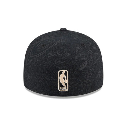 Pictured is this NBA Brushed Cotton Boston Celtics 59FIFTY Fitted cap in black. 7