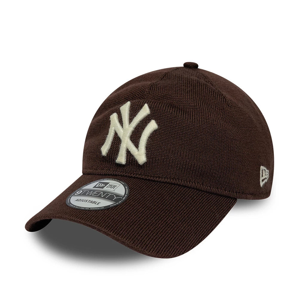 Pictured is this MLB Merino Wool New York Yankees 9TWENTY cap in dark brown. 1