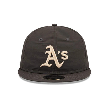 Pictured is this MLB Nylon Athletics Retro Crown 9FIFTY cap in black. 3