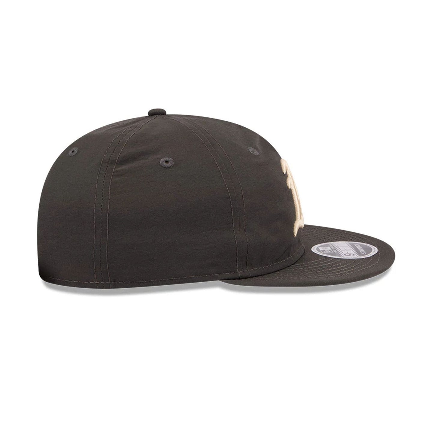 Pictured is this MLB Nylon Athletics Retro Crown 9FIFTY cap in black. 6