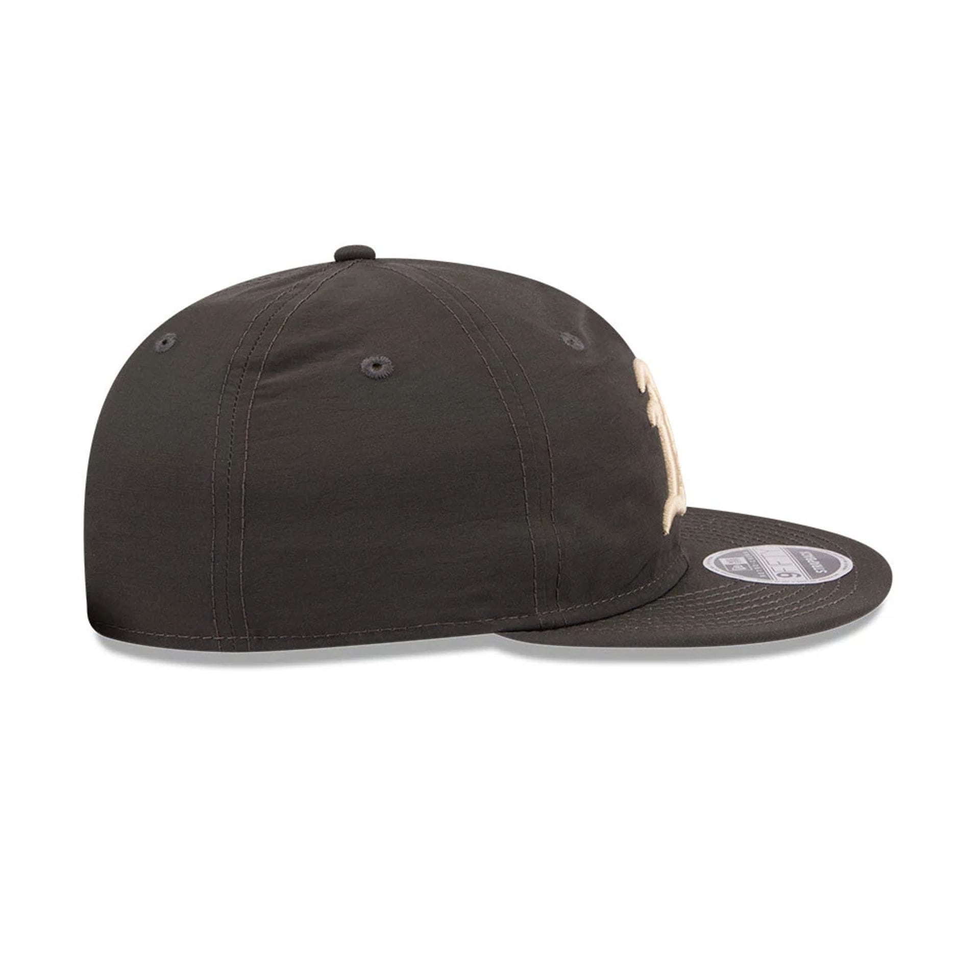 Pictured is this MLB Nylon Athletics Retro Crown 9FIFTY cap in black. 6
