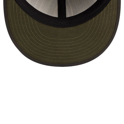 Pictured is this MLB Nylon Athletics Retro Crown 9FIFTY cap in black. 7
