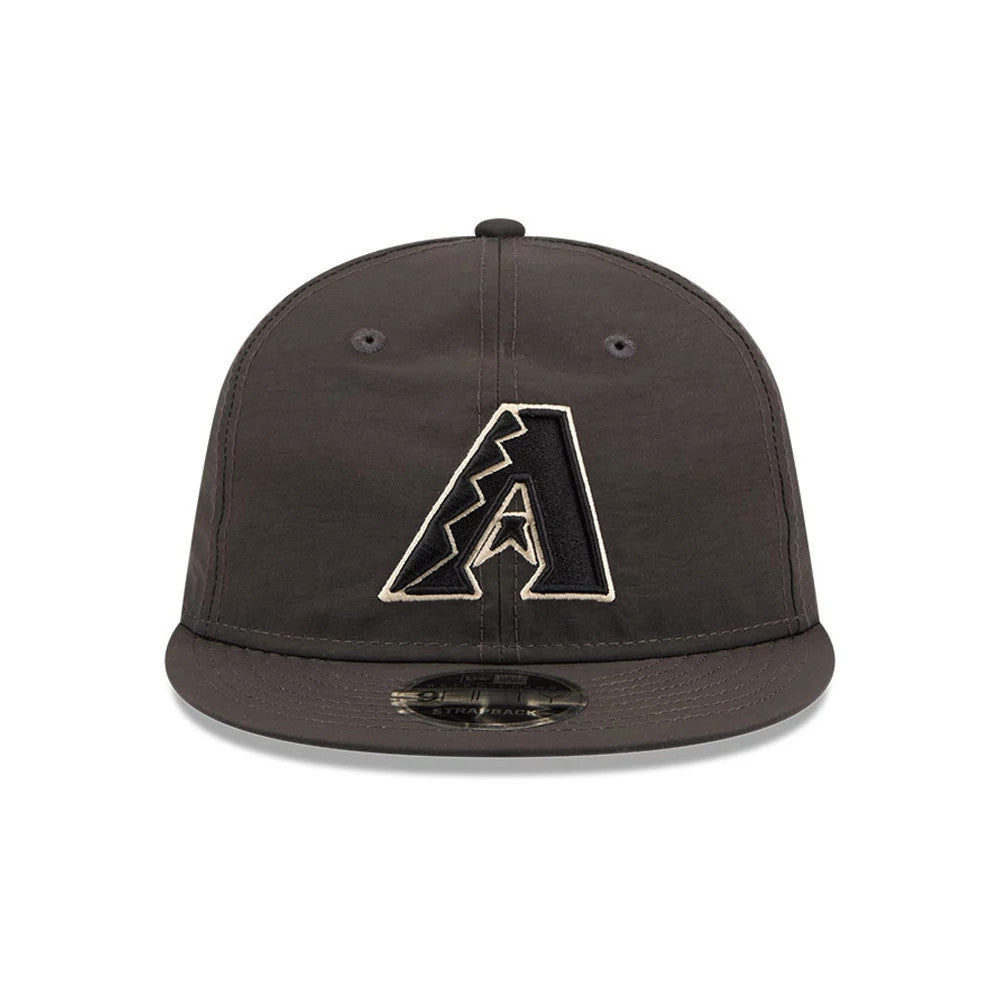 Pictured is this MLB Nylon Arizona Diamondbacks Retro Crown 9FIFTY cap in black. 3