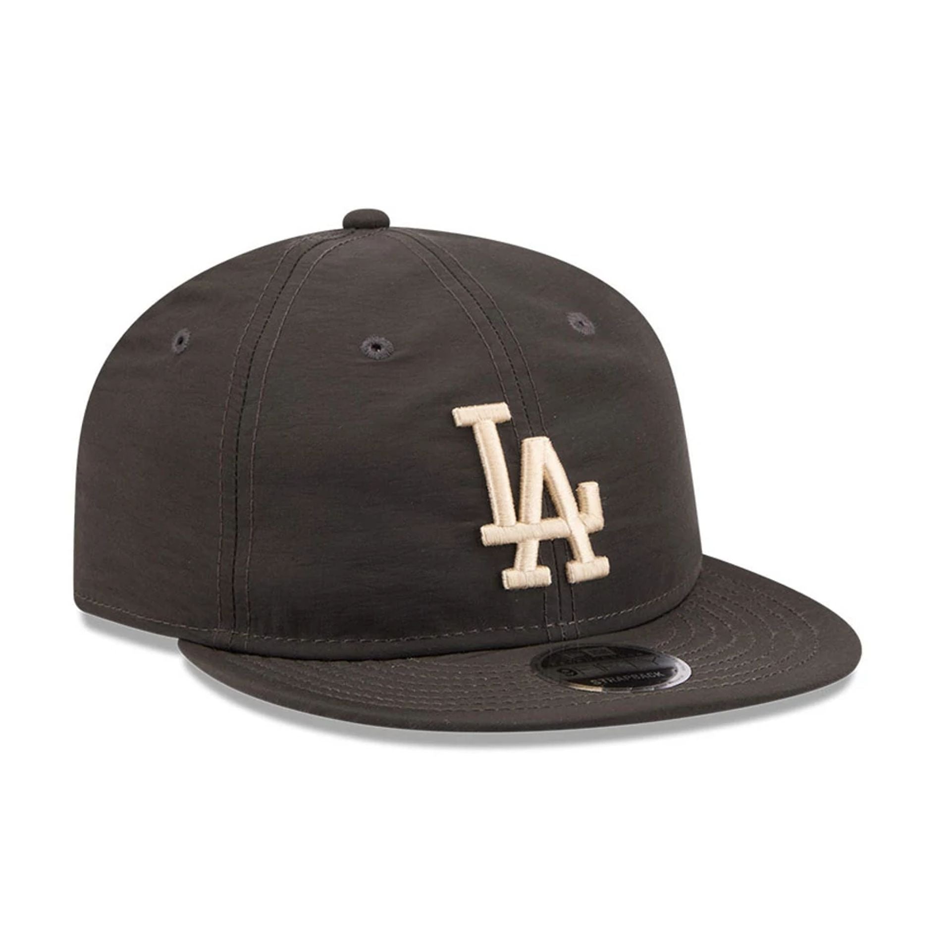 Pictured is this MLB Nylon LA Dodgers Retro Crown 9FIFTY cap in black. 5