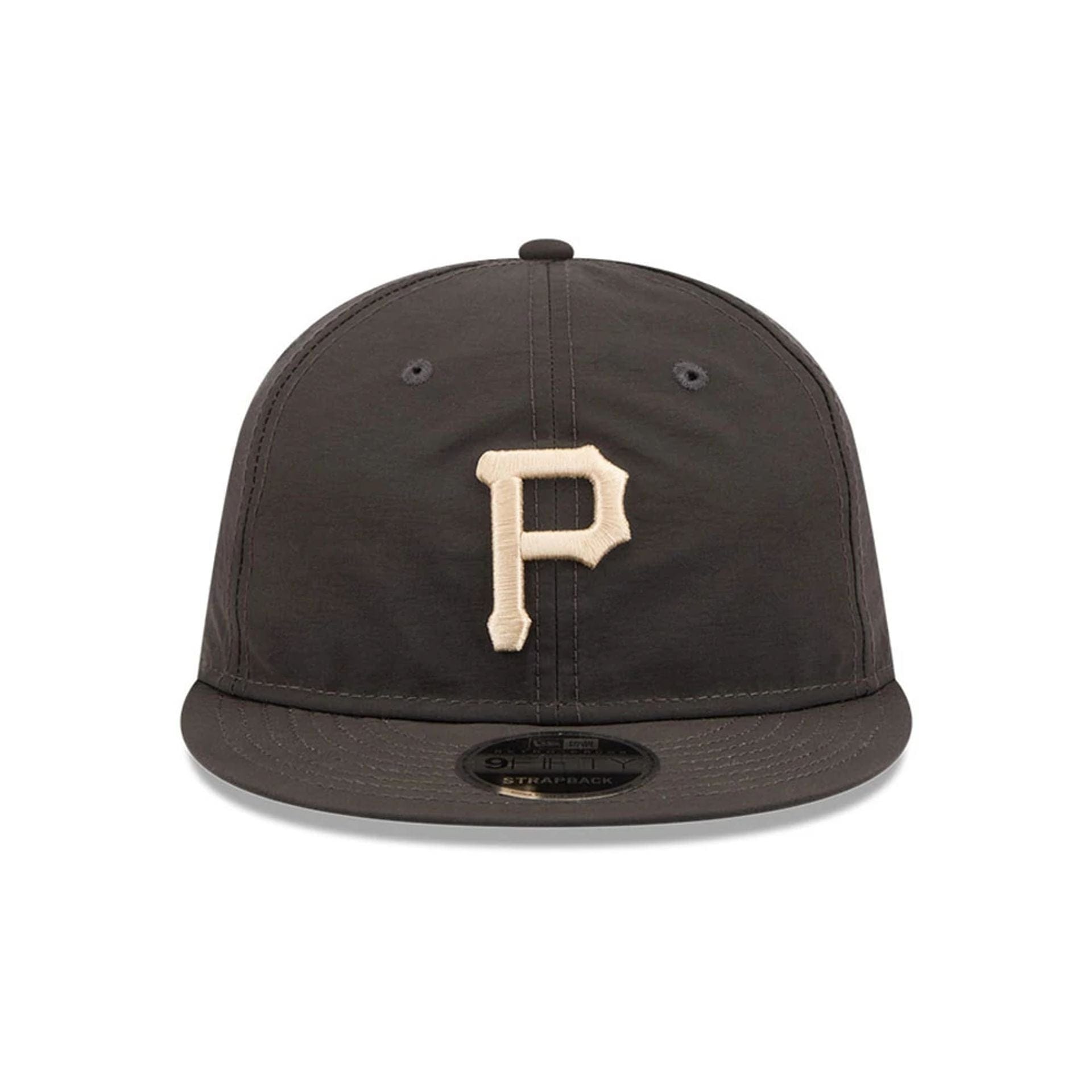 Pictured is this MLB Nylon Pittsburgh Pirates Retro Crown 9FIFTY cap in black. 3