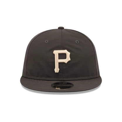 Pictured is this MLB Nylon Pittsburgh Pirates Retro Crown 9FIFTY cap in black. 3
