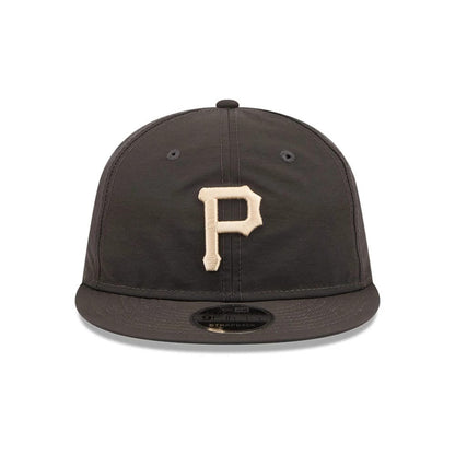 Pictured is this MLB Nylon Pittsburgh Pirates Retro Crown 9FIFTY cap in black. 3