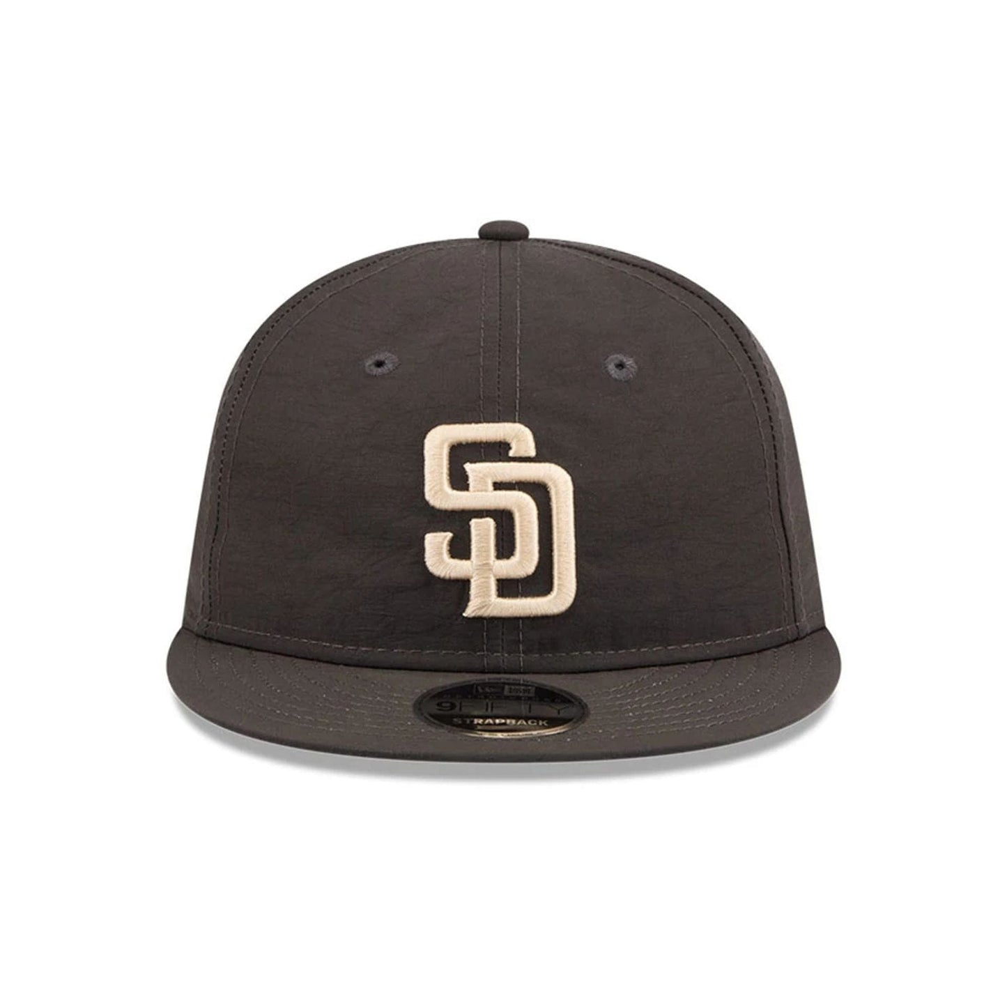 Pictured is this MLB Nylon San Diego Padres Retro Crown 9FIFTY cap in black. 3